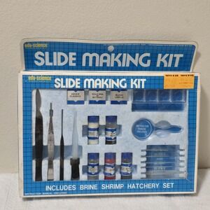 VTG 1987 Edu Science Slide Making Kit 34 Pc. Toys R US